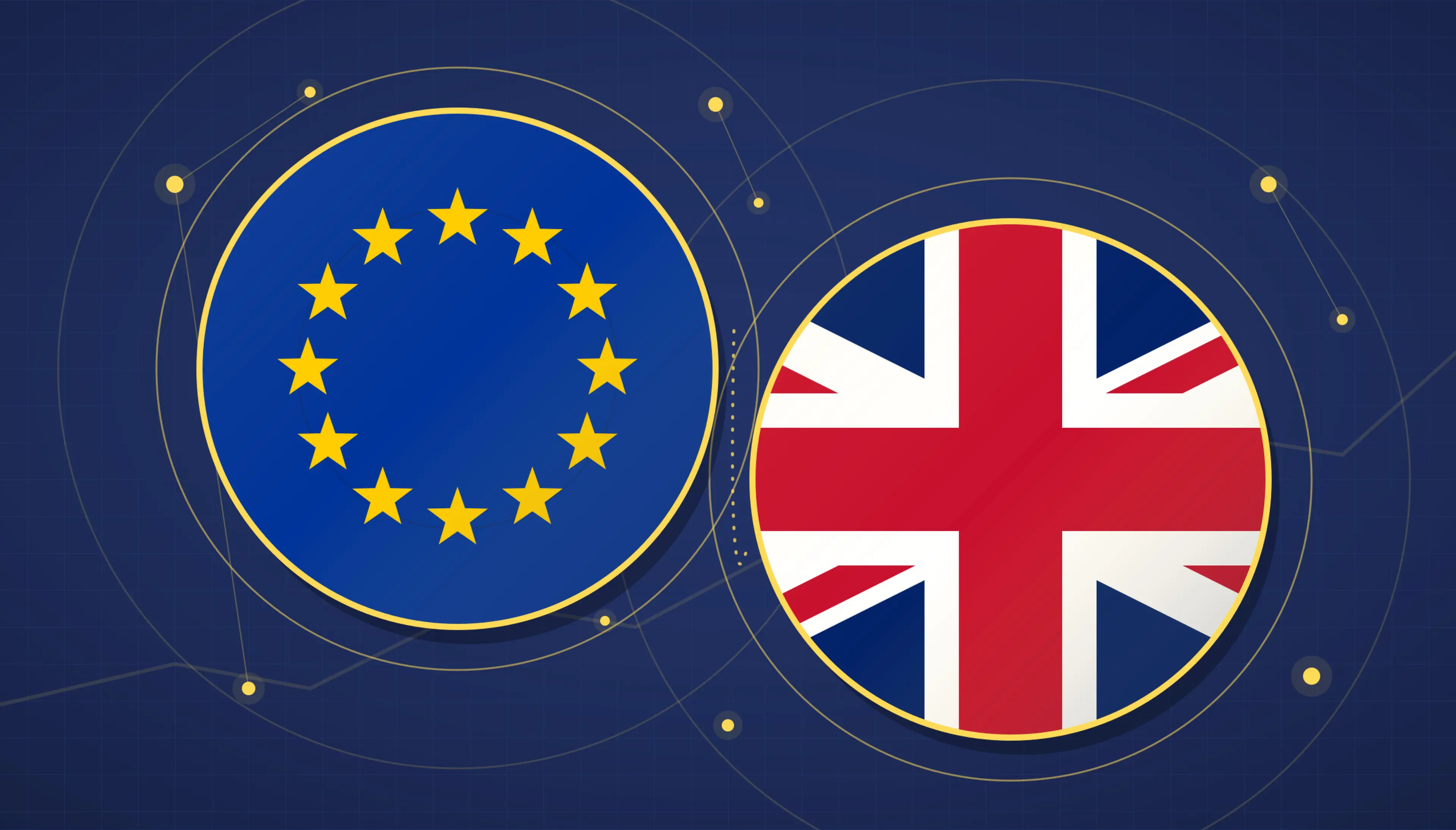 EU and UK flags